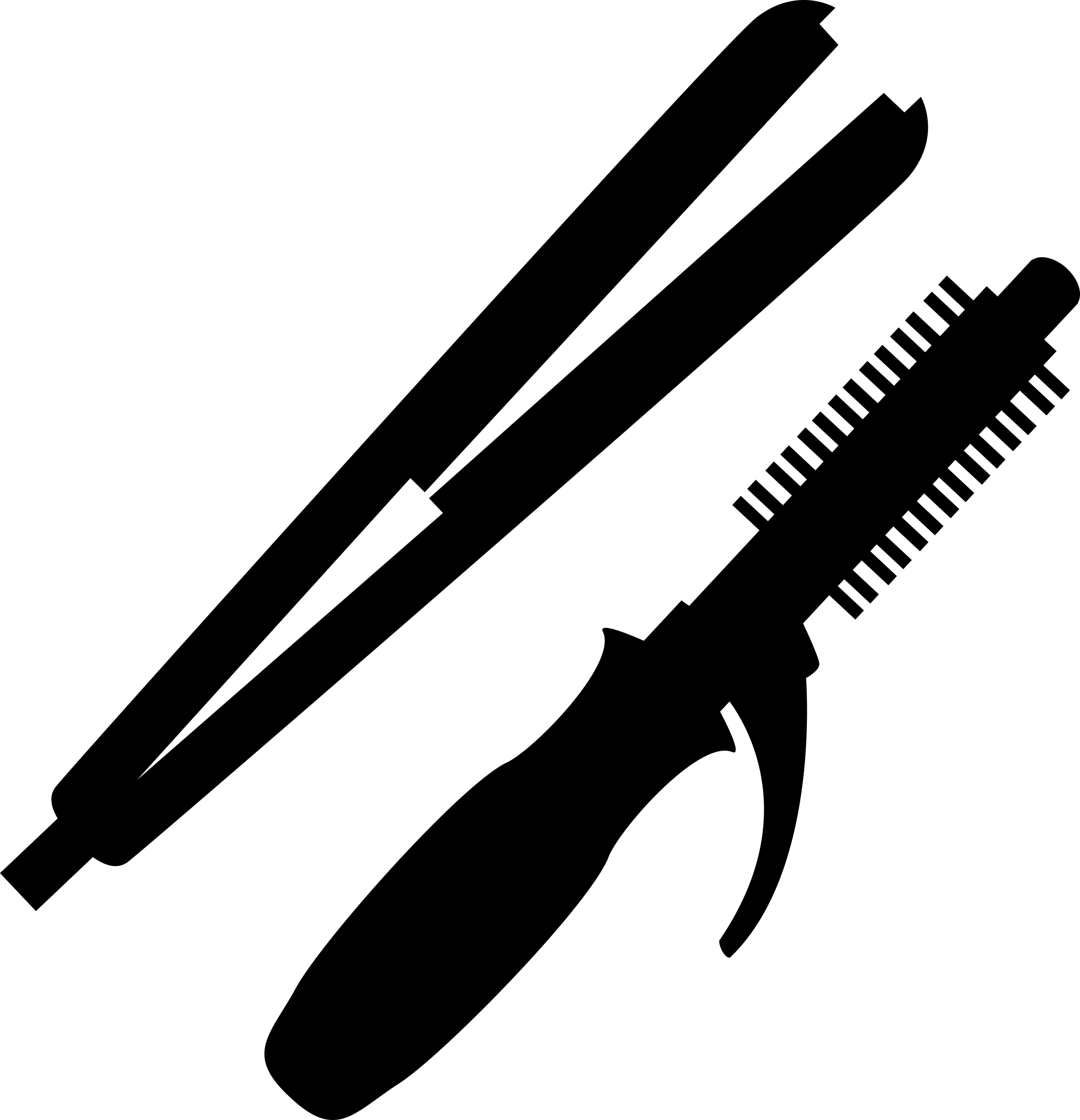 Hair Straighter And Hair Curler Silhouette Cutting Svg Files Free Vectors